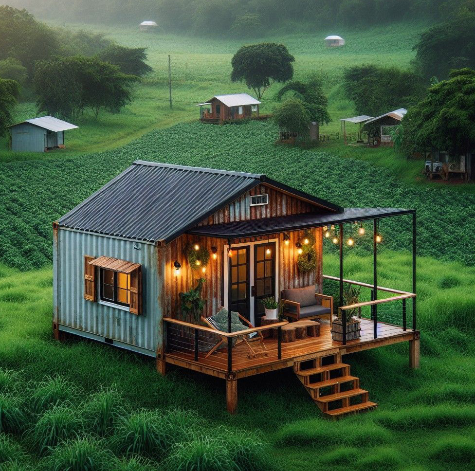 Tiny home communities in the US with shared green space and common amenities